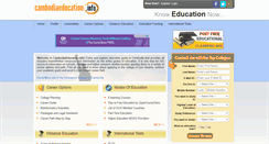 Desktop Screenshot of cambodiaeducation.info