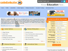 Tablet Screenshot of cambodiaeducation.info